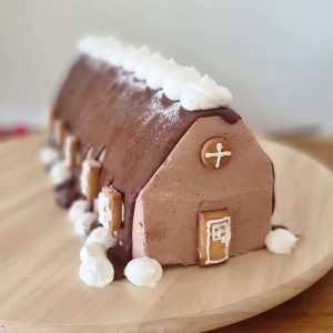 TRONCO DE NAVIDAD CASITA NEVADA